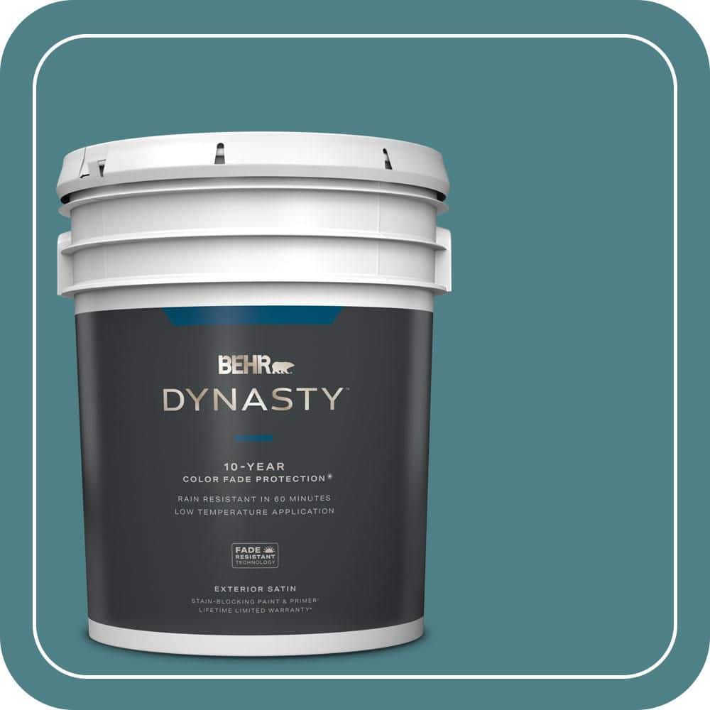 5 gal. #ICC-75 Tapestry Teal Satin Enamel Exterior Stain-Blocking Paint & Primer price history on PriceWatchPro