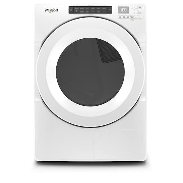 Whirlpool 7.4 cu. ft. 240 Volt Stackable White Electric Ventless Dryer with Intuitive Touch Controls, ENERGY STAR