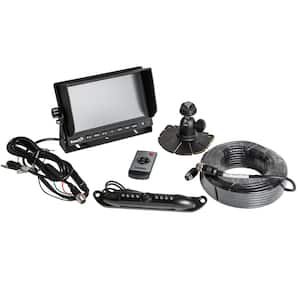 Vehicle Back-Up Monitor Rear View Observation System Kit with License Plate Night Vision Camera