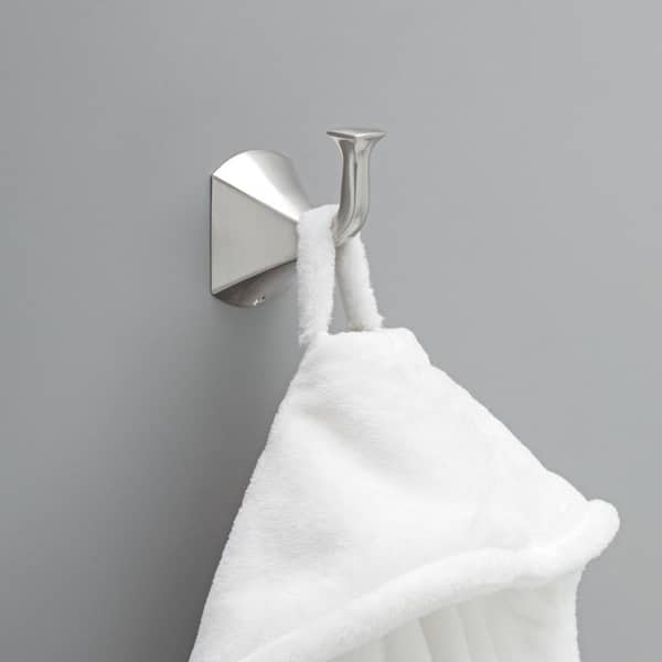 Pierce Single Towel Hook Bath Hardware Accessory in Brushed Nickel