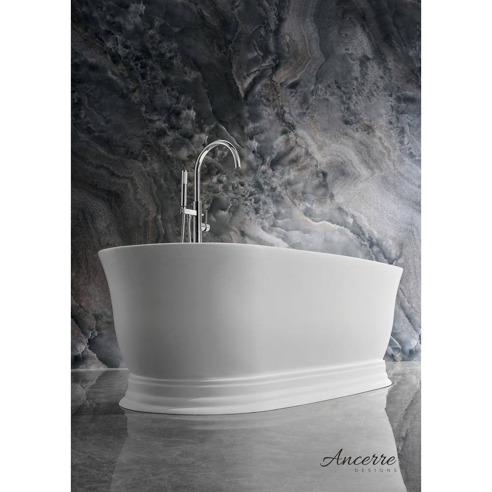 Heritage 70.9'' Matte White Acrylic Freestanding Bathtub