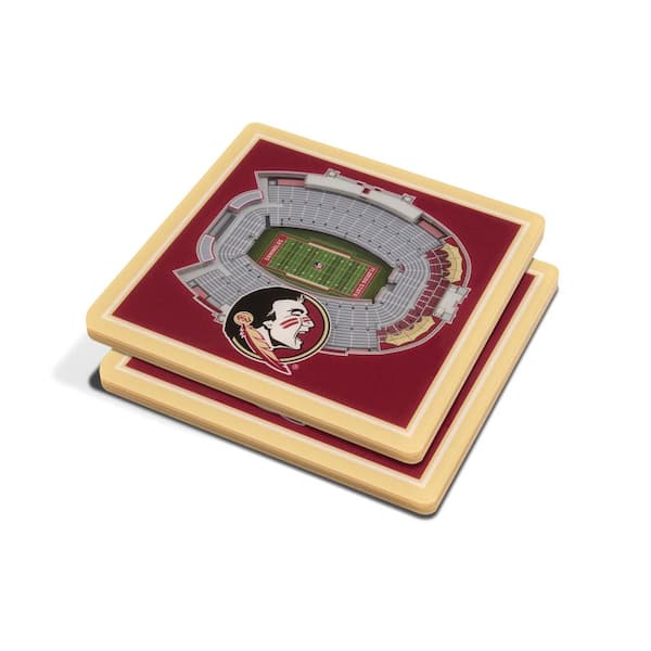 YouTheFan NCAA Florida State Seminoles 3D StadiumViews Coasters