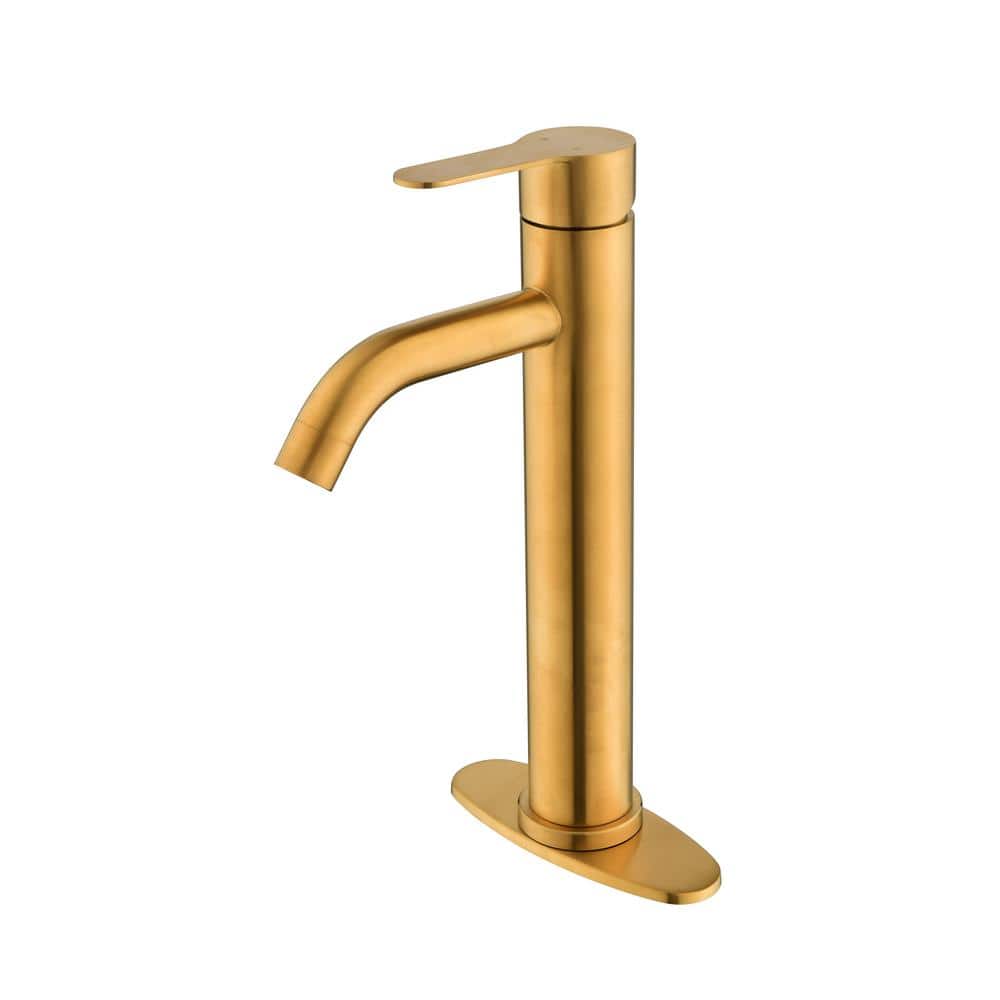 Single Handle Single Hole Bathroom Vessel Sink Faucet in Gold price history on PriceWatchPro