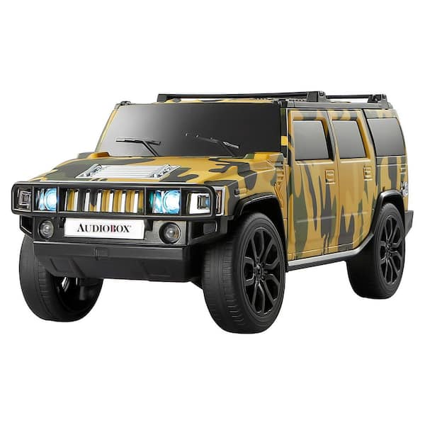 SoundRides TRK-2009BT 8-Watt SUV-Style Bluetooth Speaker with WaveSync and Lights in Camouflage