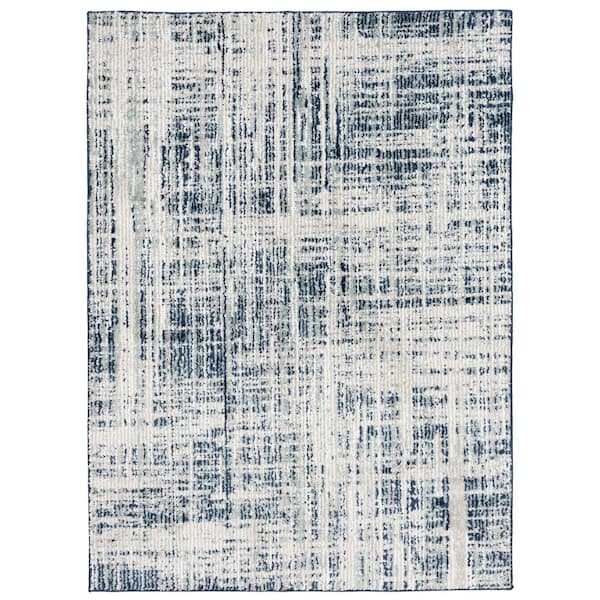 Unbranded Harmony 6 ft. x 8 ft. Light Gray/Blue Area Rug