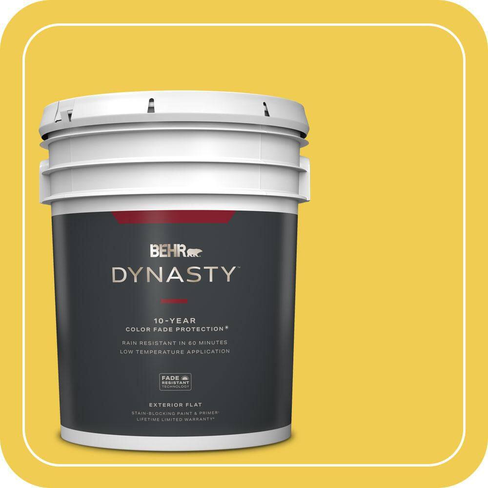 5 gal. #P310-6 Radiant Sun Flat Exterior Stain-Blocking Paint & Primer price history on PriceWatchPro