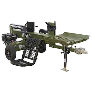 H6135FB 35-Ton 306cc Gas 2/4/6 Way Full Beam Log Splitter with Hydraulic Log Lift