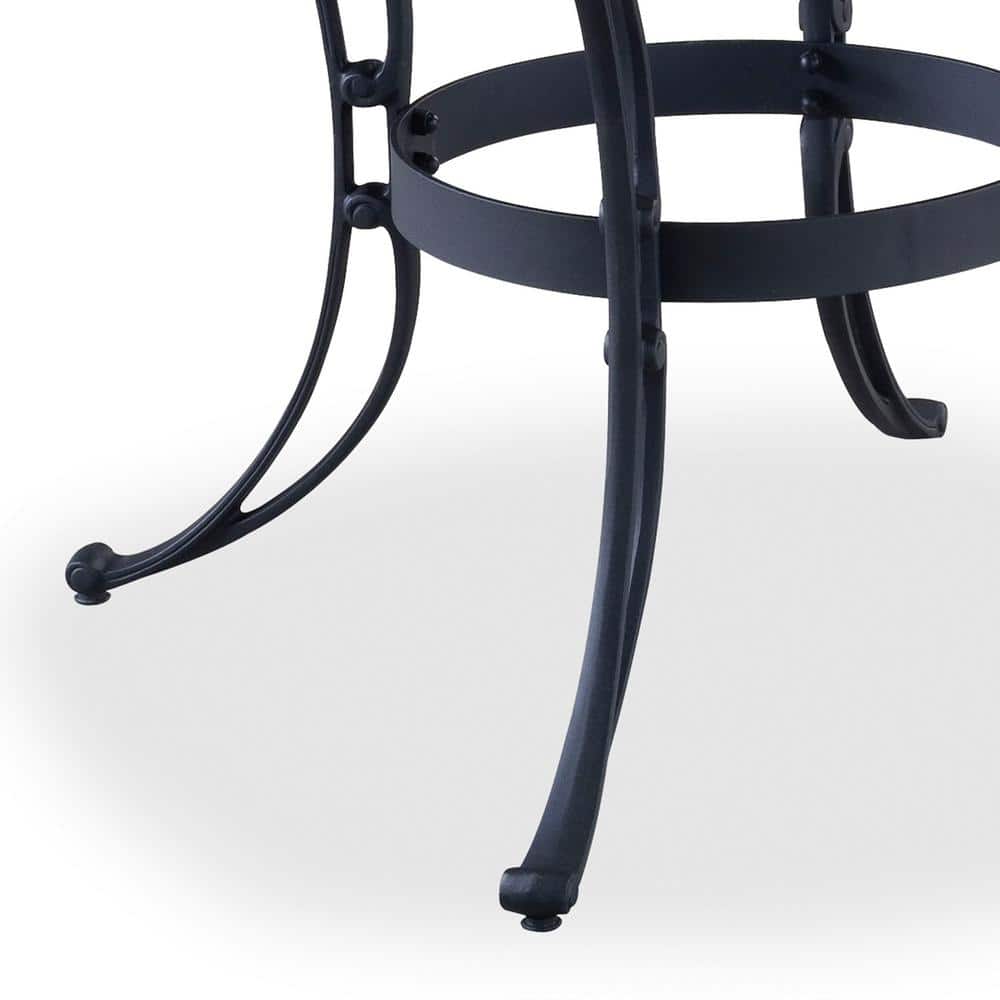 Sanibel Classic Black Cast Aluminum 42" Outdoor Dining Table