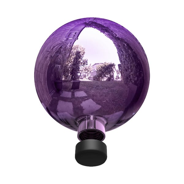 Alpine Corporation 10 in. Dia. Outdoor Electric Glass Gazing Ball