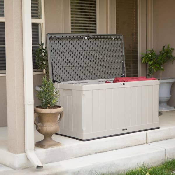Lifetime 116 gal. High-Density Outdoor Storage Box, Desert Sand at Tractor  Supply Co.
