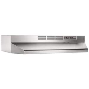 BUEZ1 30 in. Ductless Under Cabinet Range Hood with light and Easy Install System in Stainless Steel