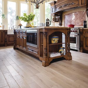 Miramar French Oak 3/4 in. T x 5 in. W Water Resistant Distressed Solid Hardwood Flooring (22.6 sq. ft./case)