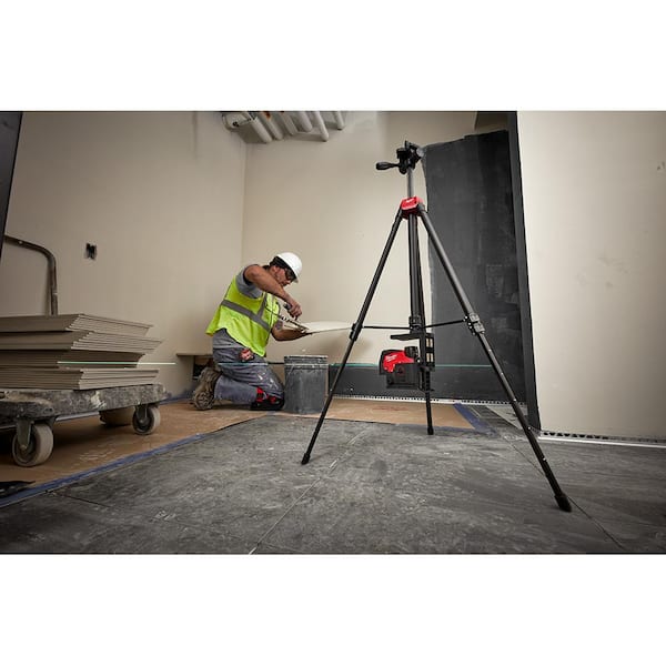 72 in. Adjustable Laser Level Tripod with 360-Degree Quick Connect Laser  Mount