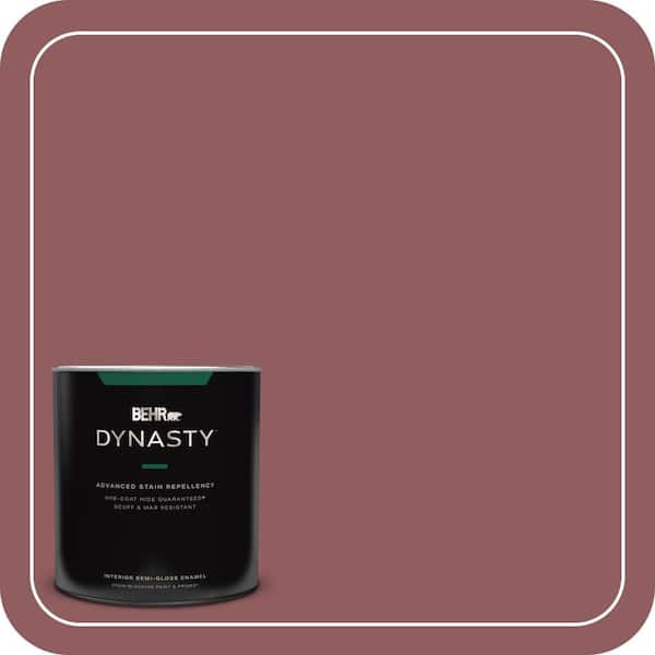 BEHR DYNASTY 1 qt. #S130-6 Spiced Potpourri Semi-Gloss Enamel Interior Stain-Blocking Paint and Primer