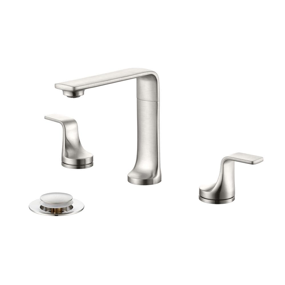 Varen 8 in. Widespread 2-Handle Bathroom Faucet in Brushed Nickel price history on PriceWatchPro