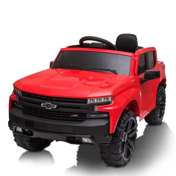 12-Volt Kids Ride on Truck, Electric Ride on Car, Electric Vehicle for Kids/Toddlers, with Remote Control, LED Light Red