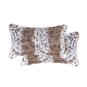 Josephine Multi-Colored Animal Print Cotton 20 in. x 12 in. Throw Pillow (Set of 2)
