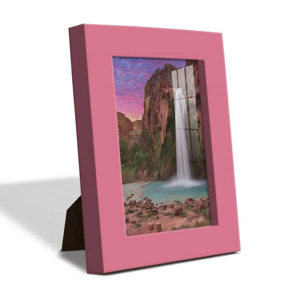 Wexford Home Textured 3.5 in. x 5 in. Pink Picture Frame (Set of 6) WF106A-6  - The Home Depot