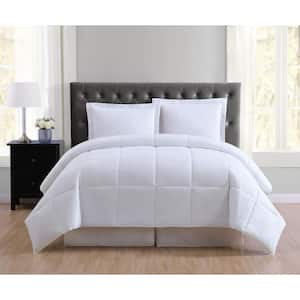 Everyday 3-Piece White Full/Queen Comforter Set