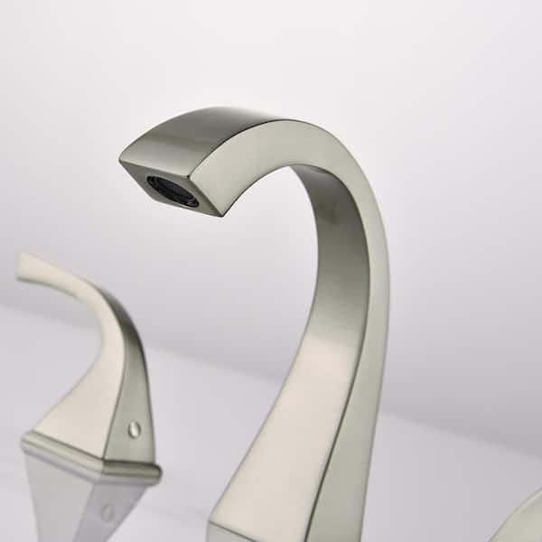 Boyel Living 8 in. Widespread Three Hole 2-Handle Bathroom Faucet