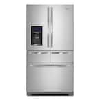 25.8 cu. ft. Double Drawer French Door Refrigerator in Monochromatic Stainless Steel