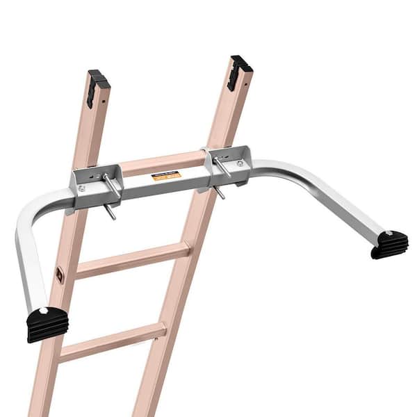 Carbon Steel Extension Ladder Standoff, 330 lbs. Capacity Heavy Duty Wing Span Ladder Stabilizer Roof Safety Tool