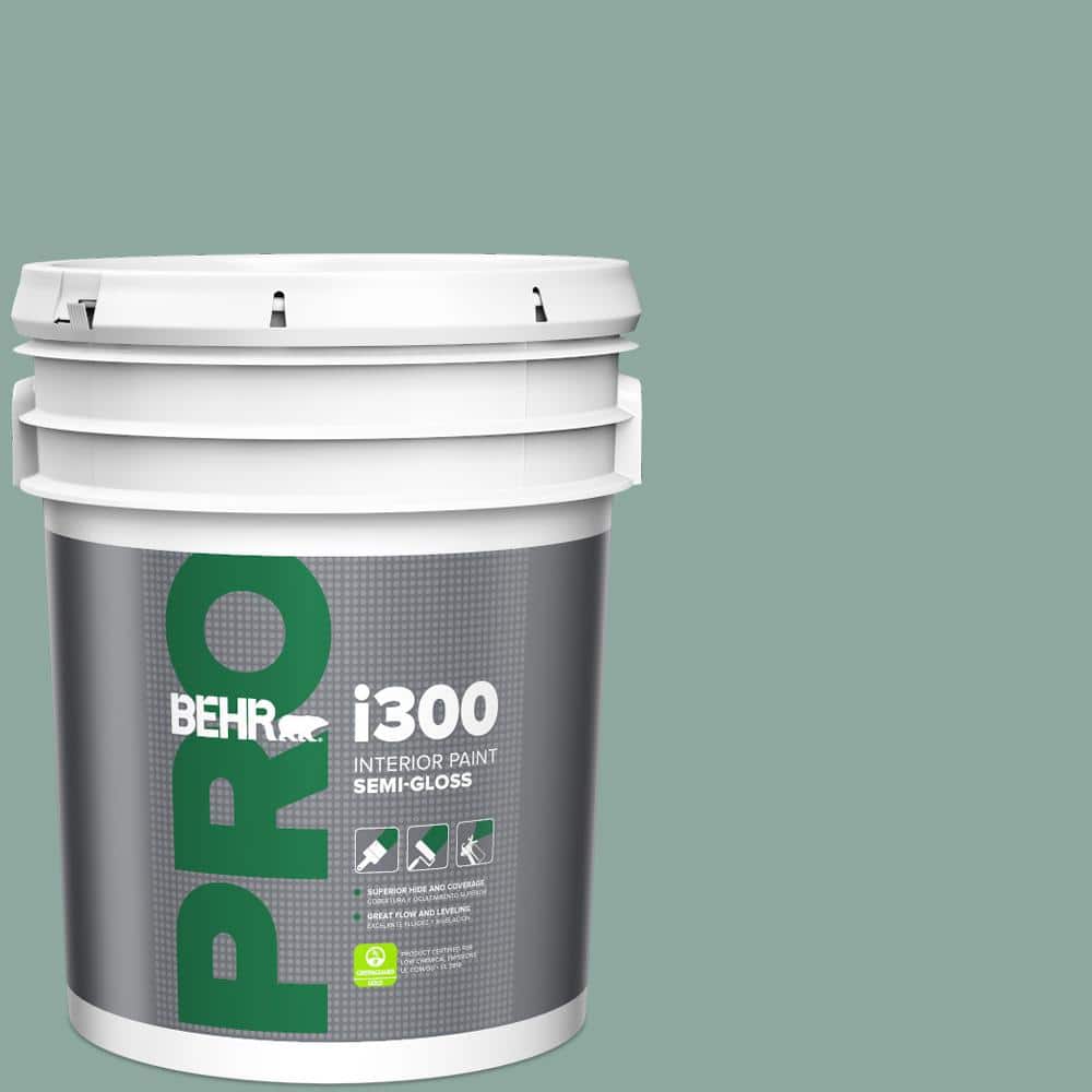 5 gal. #S430-4 Green Meets Blue Semi-Gloss Interior Paint price history on PriceWatchPro