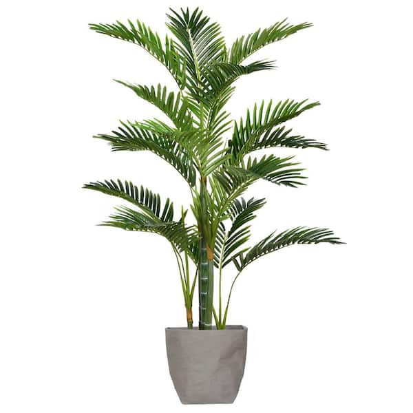 VINTAGE HOME 48 in. Tall Palm Tree Artificial Faux Decor with Burlap Kit