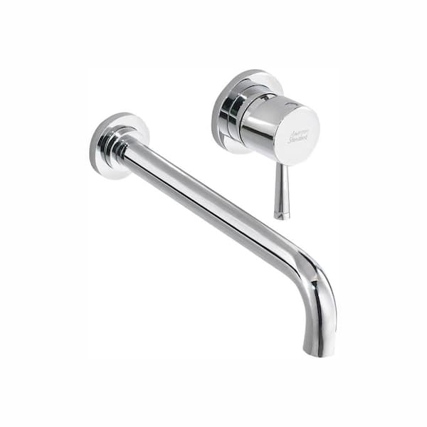 American Standard Serin Single-Handle Wall Mount Bathroom Faucet with Valve Body and Grid Drain in Polished Chrome