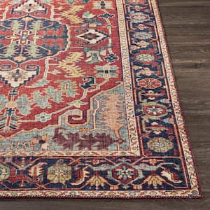 Francisco Bright Red/Navy 2 ft. 3 in. x 3 ft. 9 in. Area Rug