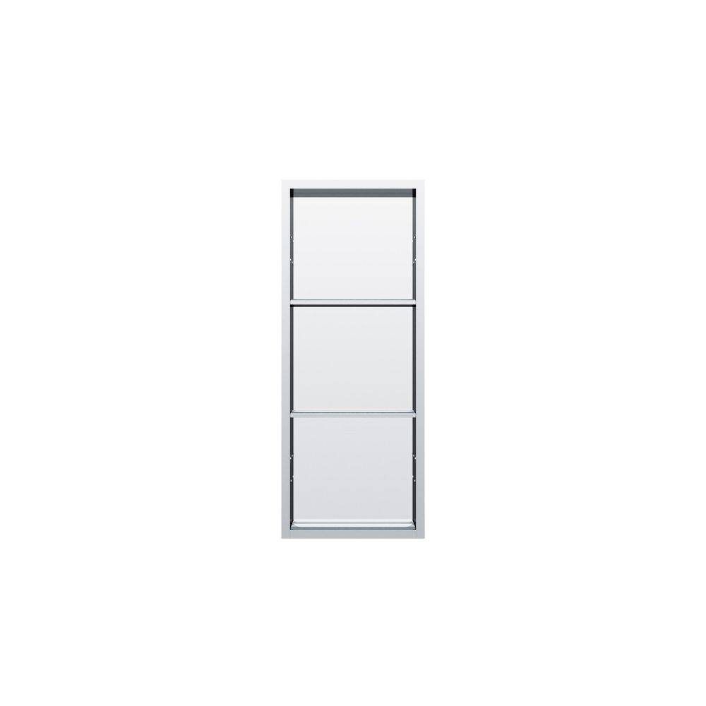 12 in. W x 30 in. H Rectangular Recessed/Surface Mount Chrome Aluminum Medicine Cabinet with Mirror price history on PriceWatchPro