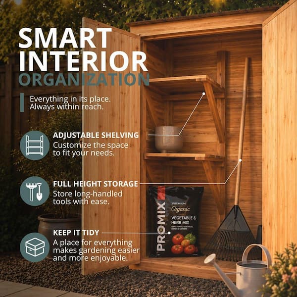 Outdoor Living Today 4 ft. W x 2 ft. D Wood Garden Storage Shed (8