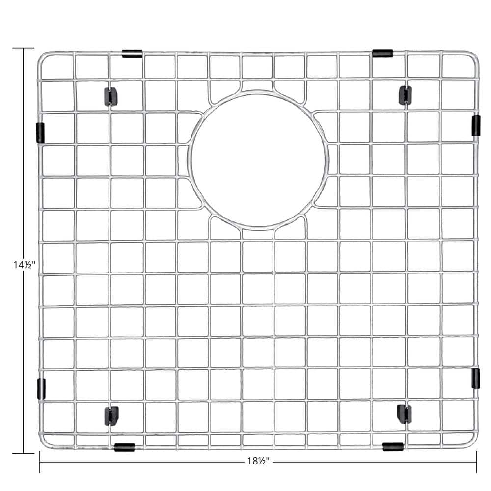 Stainless Steel Sink Bottom Grid with Protective Bumpers