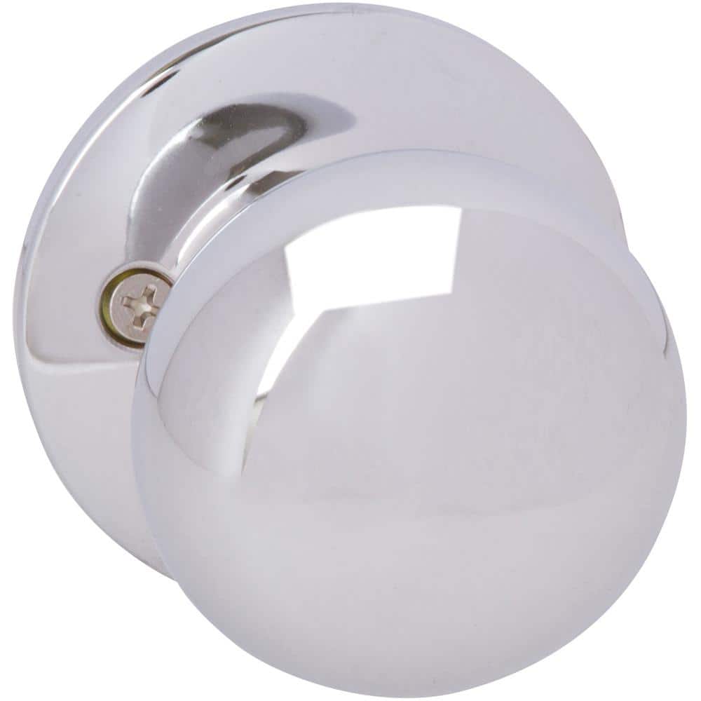 DELANEY HARDWARE Saxon Polished Chrome Dummy Door Knob KS1056 The Home Depot