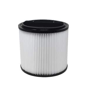 Cartridge Filter with Cap Fit for 6 Gal. to 16 Gal. Wet/Dry Vacuum
