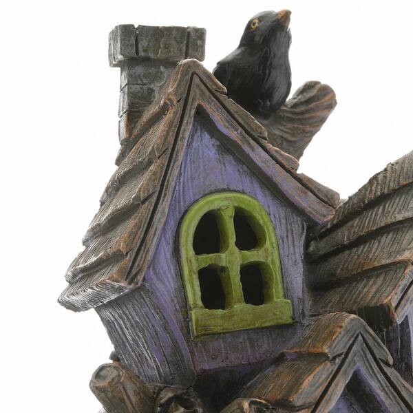 National Tree Company 10 in. Purple Hat Haunted House with LED Light  PG11-FJ07311-1 - The Home Depot