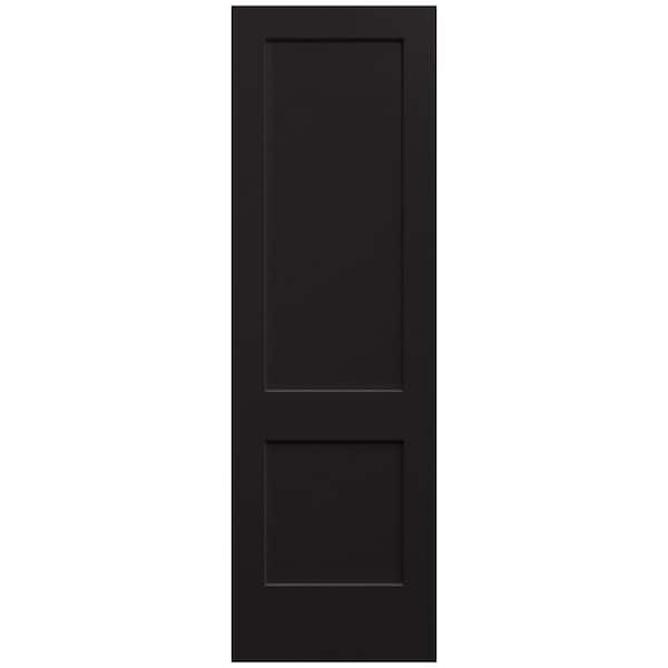 JELD-WEN 32 in. x 96 in. Monroe Black Painted Smooth Solid Core Molded Composite MDF Interior Door Slab
