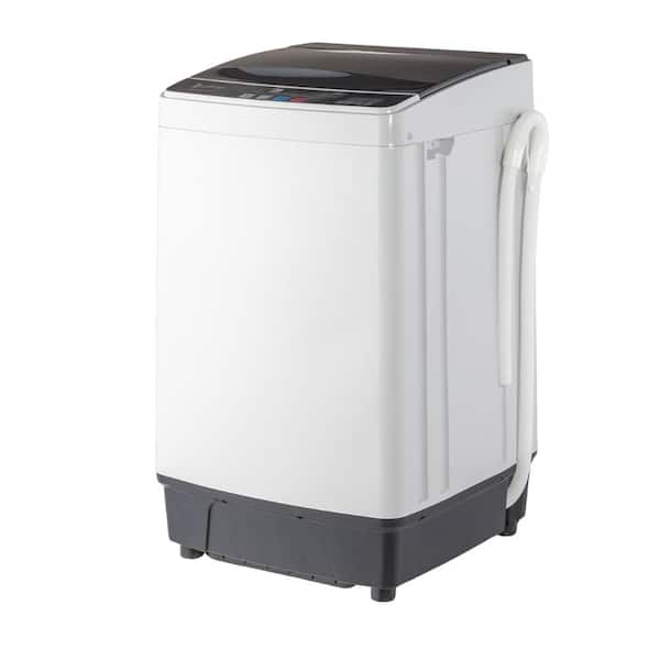 4 cu. ft. Portable Top Load Washer Automatic Washing Machine with Drain Pump in White