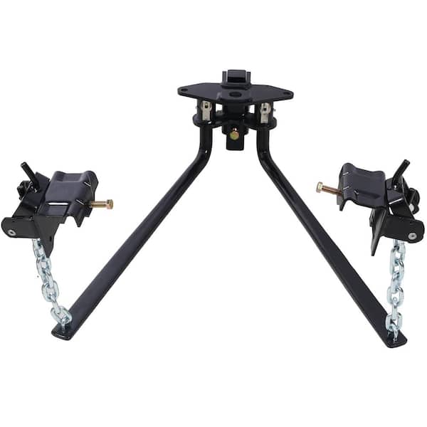 Amucolo 10,000 lbs. Weight Distribution Hitch with Height Adjustable Forged Shank