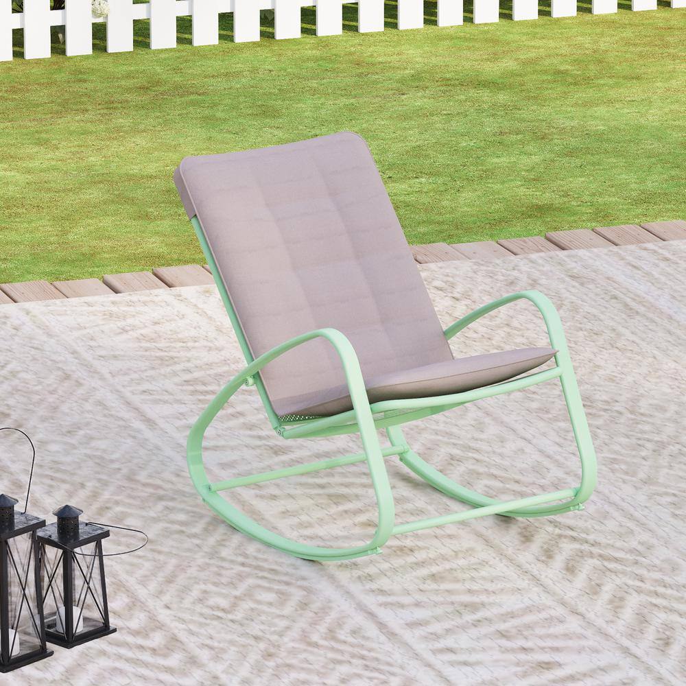 Metal Outdoor Rocking Chairs With Cushions lupon.gov.ph