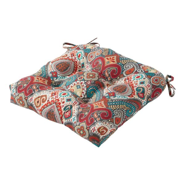 20 in. Asbury Park Square Tufted Outdoor Seat Cushion