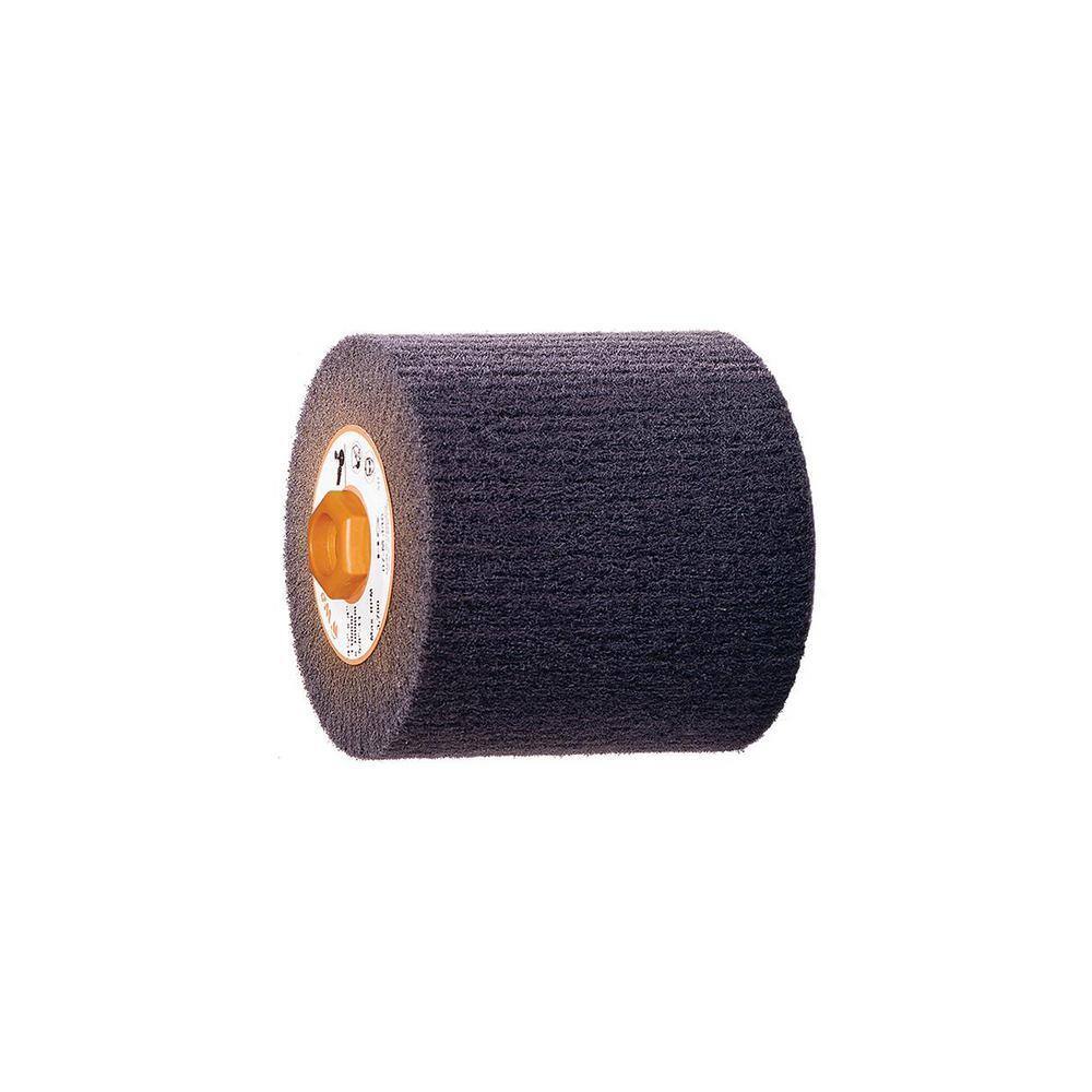 thumbnail image 2 of Black Hawk 4.5 X 4 Surface Conditioning Finishing Drum – 60 Grit, 3/4” Quad Keyway, Aluminum Oxide 2 of 3