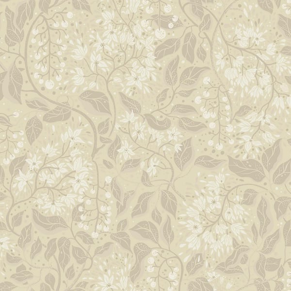 A-Street Prints Turi Brown Twining Vines Wallpaper Sample 4143-22022SAM ...