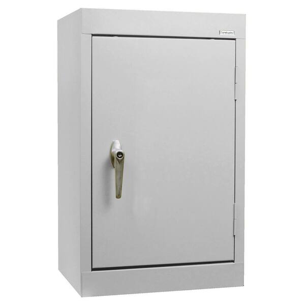 Sandusky Steel 1-Shelf Wall Mounted Garage Cabinet in Dove Gray (18 in W x 26 in H x 12 in D)