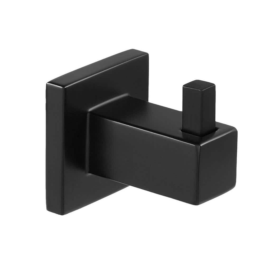 Glacier Bay Farrington Single Knob Robe/Towel Hook in Matte Black 20173 ...