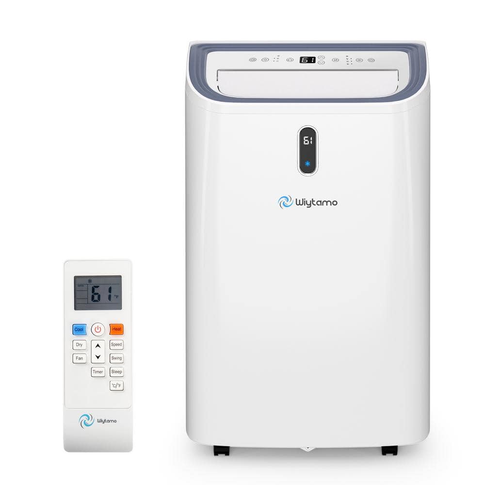 Wiytamo 9,500 BTU (DOE SACC) Portable Air Conditioner in White Cools 700 sq. ft. with Heater and Dehumidifier, Remote