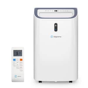 9,500 BTU (DOE SACC) Portable Air Conditioner in White Cools 700 sq. ft. with Heater and Dehumidifier, Remote
