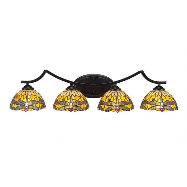 Unbranded Cleveland 8.5 in. 1-Light Matte Black Vanity Light