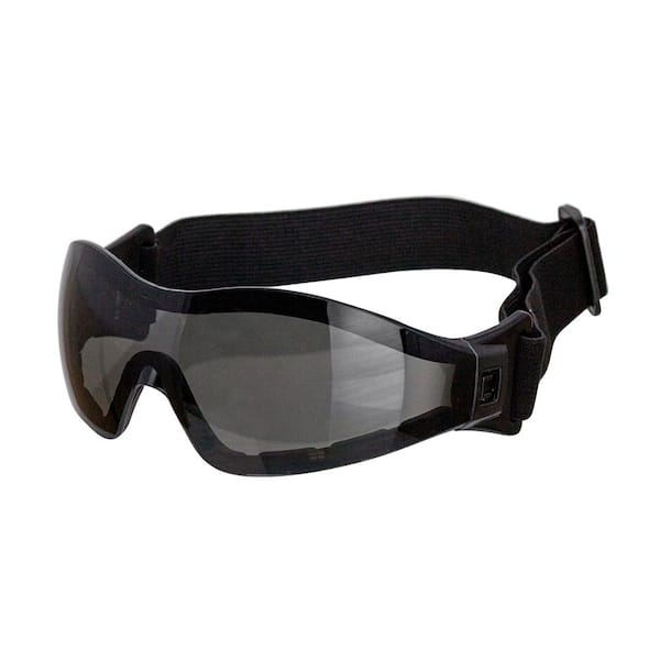 BISON LIFE Black, Mirage Safety Glasses with Adjustable Elastic Band (4-Pairs)