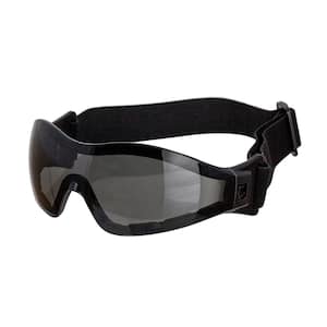 Black, Mirage Safety Glasses with Adjustable Elastic Band (4-Pairs)